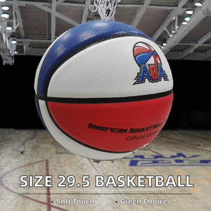 Ballon de basketball officiel personnalisé taille 29,5 en microfibre ABA avec vessie en mousse, tissu durable et écologique, 0,41-0,44 kg - Product Image 3