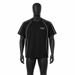 T-shirt de sport pour homme à séchage rapide avec logo personnalisé, respirant, à manches courtes, pour la course à pied, la gym, le fitness, l'entraînement athlétique, vente en gros pour hommes - Product Image 1