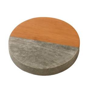 Marble Wood Coaster for Tabletop <b>Protection</b>, Cup Holder Coasters for Multiple Cup Types, Wood Coaster kitchen accessories - Product Image 1