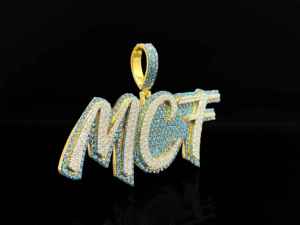 Colgante Personalizado Urban Ice Grand Empire con Diamantes Helados - El Legado del Hielo, Aleación Plateada - Product Image 2