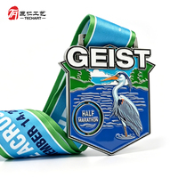 Médailles personnalisées en relief UV 3D pour la course, avec logo personnalisé, souvenir de la course