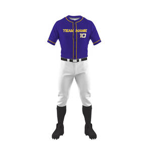 Uniforme de béisbol personalizado para deportes de equipo con camiseta y pantalones disponibles en todos los colores y tallas - Product Image 4