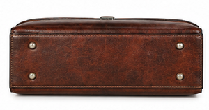 Maletín de Cuero Genuino de Lujo, Clásico, Portátil, Vintage, para Oficina, Portátil, Negocios, Viajes, para Hombre, de Cuero de Grano Completo - Product Image 4