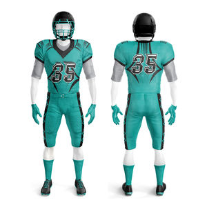 Uniforme de Fútbol Americano para Adultos, Nuevo Estilo, Corto, Transpirable, Tallas Grandes, Impresión Personalizada, Servicio OEM, Ropa Deportiva - Product Image 1