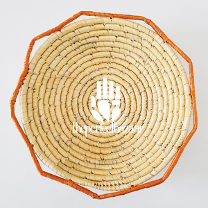 Panier de rangement en forme de diamant, multi-usages, fait main, en herbe de Moonj naturelle, panier ouvert, écologique, durable, taille mini - Product Image 6