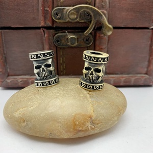 <span class=keywords><strong>Bracelet</strong></span> en laiton avec pendentif couteau crâne, ensembles de couteaux, accessoires en <span class=keywords><strong>paracorde</strong></span>, cordon de lampe torche, pendentif pour couteau utilitaire, extérieur - Product Image 1