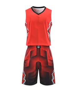 Uniforme de Baloncesto Transpirable de Alta Calidad, Color y Logotipo Personalizados, 100% Poliéster, Servicio OEM, Venta al Por Mayor - Product Image 1