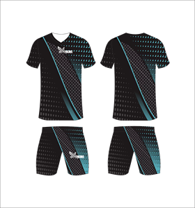 Conjunto de Uniforme de Fútbol Sublimado Personalizado, Diseño Geométrico Rosa y Gris, Transpirable, de Secado Rápido, Camiseta de Fútbol para Hombre y Niño - Product Image 3