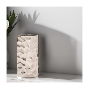 Modern Metal Tabletop Vase Handmade Decorative Home Interior Design Artistic <b>Silver</b> Finish Sculptural Vase for Living Room Decor - Product Image 2