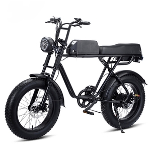Bicicleta eléctrica de montaña con batería de litio de 48V 10ah, neumáticos gruesos de 20*4 pulgadas, 7 velocidades, freno de disco y cuadro de acero para adultos. - Product Image 1