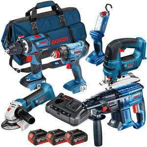 ซื้อชุดเครื่องมือไฟฟ้า BOSCHS 18V 5 ชุด รับฟรี 2 ชุด พร้อมแบตเตอรี่ลิเธียม 4 ก้อน 18V x 5Ah จำนวน 30 ชิ้น - Product Image 4