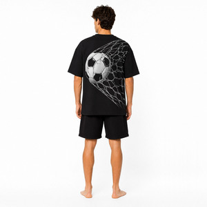 เสื้อยืดโอเวอร์ไซส์ทรงหลวมสำหรับผู้ชาย ผ้าฝ้ายหนานุ่ม ระบายอากาศได้ดี เป็นมิตรกับสิ่งแวดล้อม น้ำหนัก 240 กรัม ขายส่งจำนวนมาก - Product Image 2