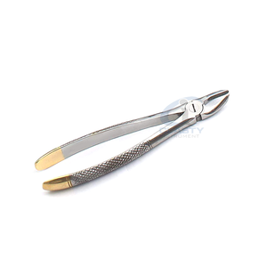 Pinzas de Extracción Dentales de Acero Inoxidable, Kit de Instrumentos Quirúrgicos Manuales, Empuñadura Moleteada Plateada, Clase I, Diseño de Empaque Personalizado - Product Image 2