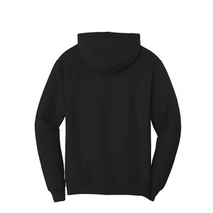 เสื้อฮู้ดดี้ผู้ชายสีดำคุณภาพสูงสั่งทำพิเศษ ผ้าฝ้ายฟลีซ 100% ระบายอากาศได้ดี พิมพ์ลายดิจิตอลด้านหน้า มีกระเป๋าจิงโจ้ - Product Image 6
