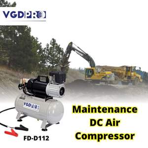 เครื่องอัดอากาศแบบมืออาชีพ,ไร้น้ำมัน DC พร้อมถัง12ลิตร24V ประสิทธิภาพสูงทนต่อสภาพอากาศนาน - Product Image 3