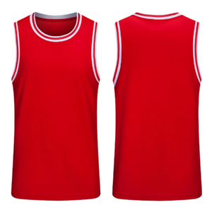 Camiseta de Baloncesto Masculina de Primera Calidad, Ropa Deportiva Personalizada con Logotipos Cosidos, Múltiples Colores y Tallas, Camisetas sin Mangas Transpirables de Secado Rápido - Product Image 3