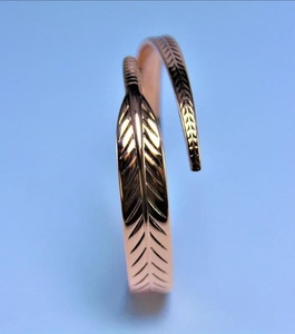 Antique Hammered Finish Handmade Copper Bracelet Traditional Modern Design Unisex Jewelry for Holiday Gift - Product Image 4