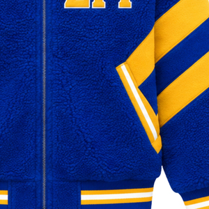 Chaqueta Bomber Sherpa Reversible para Mujer de Sigma Gamma Rho, Chaqueta de Invierno Cálida de Doble Cara con Forro Polar Personalizado de la Hermandad Griega - Product Image 6