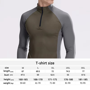 Training <b>Shirt</b> Fitness Gym Workout Men Athletic Sports Performance <b>Shirt</b> Lightweight Breathable <b>Moisture</b> <b>Wicking</b> Quick Dry - Product Image 5