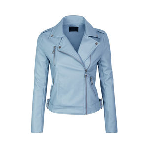 Nouvelles vestes en cuir véritable respirantes à fermeture éclair, style tendance, du Pakistan, confortables et de bonne qualité pour femmes. - Product Image 1