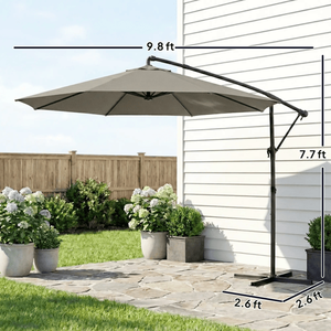 ร่มสนามพร้อมผ้าคลุมสำหรับรับประทานอาหารและพักผ่อนกลางแจ้ง - Product Image 2