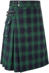 Kilt Tradicional Escocés Premium para Hombre |   Kilt Highland Hecho a Mano con 2 Flecos Adicionales Gratis - Product Image 2