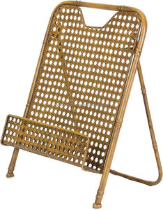 Soporte para libros de cocina de metal rústico para decoración de cocina de estilo rústico que proporciona soporte estable para libros de cocina grandes mientras se cocina - Product Image 1