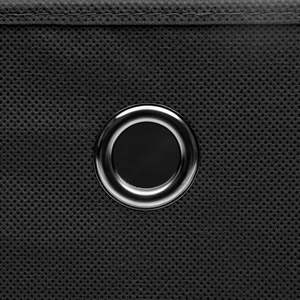 4 boîtes de rangement noires de 11"x11"x11" avec couvercles pour organiser les vêtements - Product Image 6