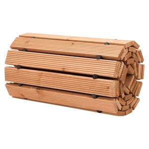 Passerella da Giardino in Legno di Cedro Antiscivolo, 2,4 m x 43 cm, con Filo Metallico a Rullo per Paesaggistica e Terrazze - Product Image 2