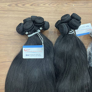 THE MOST HIGHEST QUALITY! 100% Raw Vietnamese Human Hair Super Double Drawn Many Color Handtied Weft Hair - Product Image 4