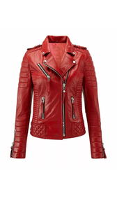 Veste en cuir pour femme à manches longues, respirante, anti-rides, imperméable, écologique, de qualité supérieure, légère. - Product Image 4