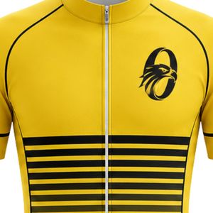 Men's Yellow Black Zipper Sublimation <b>Cycling</b> Set <b>Short</b> Sleeve Jersey <b>with</b> <b>Padded</b> <b>Shorts</b> Bicycle Racing Clothing Outdoor Sport - Product Image 5