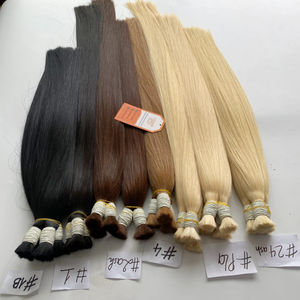 Prix de gros Emballage de luxe de salon pour extensions de cheveux humains vierges en vrac disponible - Product Image 1