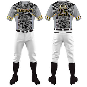 Uniforme de Béisbol Unisex Personalizado de Alta Calidad OEM, Transpirable, de Secado Rápido, Tallas Grandes, Sublimado, Ropa de Equipo de Manga Corta - Product Image 1