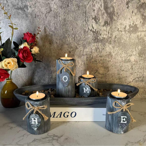 Portavelas de madera hecho a mano con forma hexagonal para decoración de Ramadán, decoración del hogar y decoraciones clásicas para el hogar, por MULTI CRAFT. - Product Image 4