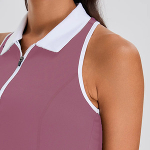 Chemises de golf décontractées sans manches pour femmes, tricotées en spandex, séchage rapide, polos de haute qualité pour femmes - Product Image 5