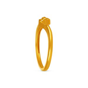 Elegant Heart Design Gold Plated <b>Adjustable</b> <b>Ring</b> for Women Modern Open Band Fashion Jewelry Anniversary Gift Wholesale - Product Image 4