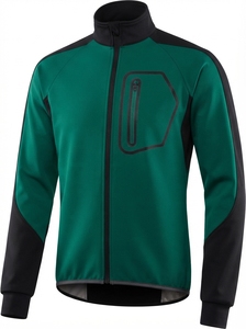 Men's Windproof Bomber <b>Jacket</b> Solid Color Stand Collar Zipper Closure Sporty Style Regular Fit Polyester Material Autumn Wear - Product Image 6