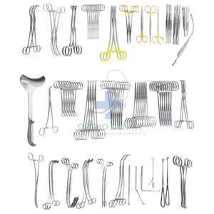 Juego de Cirugía de nefrectomía de 76 instrumentos de cirugía abdominal renal con caja Manual de alta calidad de Ortho Genix - Product Image 2