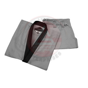 Jiu Jitsu เครื่องแบบ GI สำหรับผู้ใหญ่440g ผ้าคอตตอน100% พร้อมโลโก้ด้านหน้าป้องกันการหดตัวและระบายอากาศได้ดีใช้ได้ทั้งชายและหญิง - Product Image 4