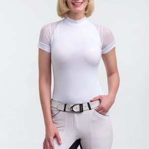 เสื้อขี่ม้าผู้ชายแขนสั้นเนื้อผ้านุ่ม น้ำหนักเบา ระบายอากาศได้ดี เหมาะสำหรับฝึกซ้อม  สามารถปรับแต่งได้ - Product Image 1