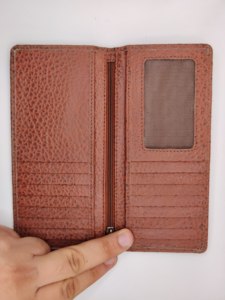 Portefeuilles longs en cuir véritable pour hommes, options de logo personnalisé, plusieurs emplacements pour cartes, sécurité RFID et doublure douce – Vente en gros 2026 - Product Image 2