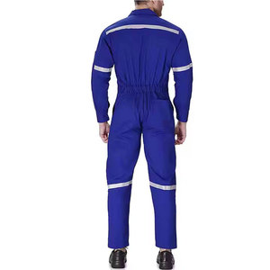 Combinaison de travail unisexe en coton noir haute visibilité, coupe-vent, résistante à l'eau, uniforme de sécurité avec plusieurs poches, genoux renforcés - Product Image 5