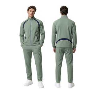 Survêtement Rétro Personnalisé à Manches Raglan, Col Montant, en Molleton de Coton Épais Thermique, pour Homme, Style Décontracté et Sportif - Product Image 5
