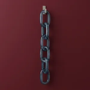 Decoración de Pared Moderna con Cadena de Eslabones de Resina Ovalada, Adorno Geométrico Abstracto para el Hogar, al Mejor Precio - Product Image 2