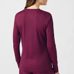 Camisetas médicas ajustadas de manga larga para mujer, uniformes de enfermera, blusas interiores de hospital - Product Image 5