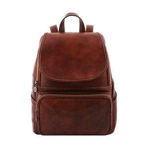 Mochila de Cuero Vacuno Genuino para Hombre, Bolsa de Cuero de Lujo de Alta Calidad, para Uso Diario, Viajes y Actividades al Aire Libre, con Logotipo Personalizado - Product Image 4