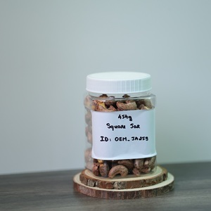 Nueces de Anacardo Tostadas Premium Personalizables al por Mayor, Certificadas ISO, Orgánicas, en Envase Cuadrado de 500g (Tapa Amarilla) (Sabor a Mantequilla y Sal) - Product Image 2