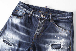 Pantalones Vaqueros para Hombre, Transpirables, de Color Sólido, de la Mejor Calidad, Nuevo Modelo, Corte Ajustado, Servicio OEM, Mejor Diseño, Hechos en Pakistán - Product Image 2