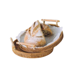 Modern Eco-Friendly Unique Shape <b>Basket</b> Fruit Bread Storage High Standard Quality Rattan Kitchenware Accessories at Low Price - Product Image 5